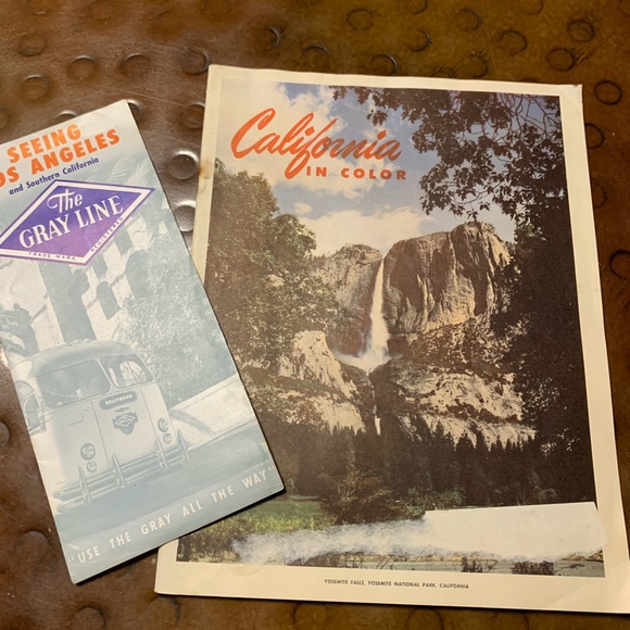 California in Color Vintage Travel brochure